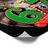 67 Christmas Funny Raccoon Festive 6-7 Meme Boys G Poster (Hoek)