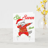 67 Christmas Funny Six Seven Bruh Meme Brainrot Sa Kaart (Gele Bloem)