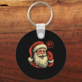 67 Christmas Funny Six Seven Meme 6_7 Shirt Santa  Sleutelhanger (Voorkant)