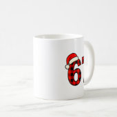 67 Christmas Funny Six Seven Meme Brainrot Plaid S Koffiemok (Voorkant rechts)