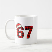 67 Christmas Funny Six Seven Meme Brainrot Plaid S Koffiemok (Links)