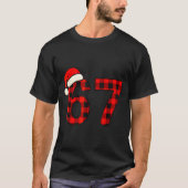 67 Christmas Funny Six Seven Meme Brainrot Plaid S T-shirt (Voorkant)