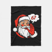 67 Christmas Funny Six Seven Meme Brainrot Santa C Fleece Deken (Voorkant)