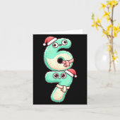 67 Christmas Kawaii Pastel Design Kaart (Gele Bloem)