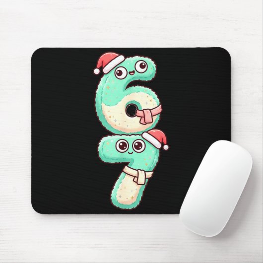 67 Christmas Kawaii Pastel Design  Muismat (Met muis)