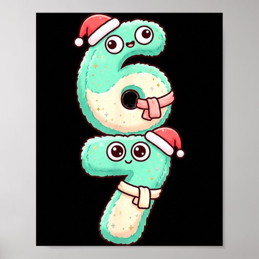 67 Christmas Kawaii Pastel Design Poster (Voorkant)