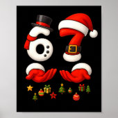 67 Christmas Meme Funny 6 7 Hands Gen Alpha Slang  Poster (Voorkant)