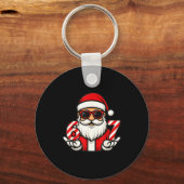 67 Christmas Meme Six Funny Santa  Sleutelhanger (Voorkant)