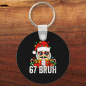 67 Christmas Nutcracker Bruh 6 7 Funny Christmas 6 Sleutelhanger (Voorkant)