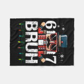 67 Christmas Nutcracker Six Seven Bruh 6 7 Funny C Fleece Deken (Voorkant (Horizontaal))