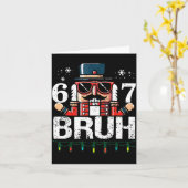 67 Christmas Nutcracker Six Seven Bruh 6 7 Funny C Kaart (Gele Bloem)