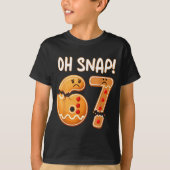 67 Christmas Oh Snap Gingerbreadman 6 7 Funny Meme T-shirt (Voorkant)