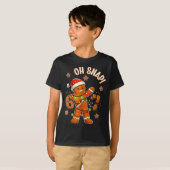 67 Christmas Oh Snap Gingerbreadman 6 7 Meme Xmas T-shirt (Voorkant volledig)