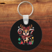 67 Christmas Outfit Women Meme Reindeer Six Seven Sleutelhanger (Voorkant)