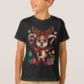 67 Christmas Outfit Women Meme Reindeer Six Seven  T-shirt (Voorkant)