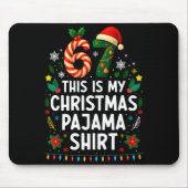 67 Christmas Pajama Shirt 6 7 Funny Meme Teen Boys Muismat (Voorkant)