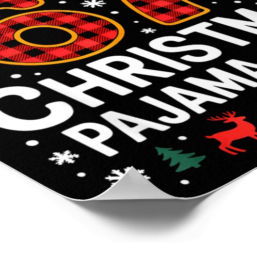 67 Christmas Pajama Shirt Funny Six Seven Meme Bra Poster (Hoek)