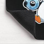 67 Christmas Penguin Santa Hat Birthday Holiday  Muismat (Hoek)