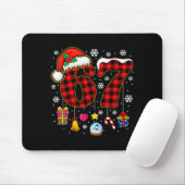 67 Christmas Red Plaid 6 7 Six Seven Boys Christma Muismat (Met muis)