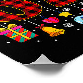 67 Christmas Red Plaid 6 7 Six Seven Boys Christma Poster (Hoek)