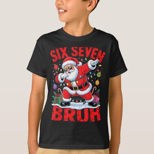 67 Christmas Shirt Santa Six Seven Bruh Men Women  (Voorkant)