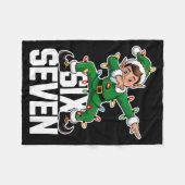 67 Christmas Six Seven 6 7 Meme Funny Dabbing Elf  Fleece Deken (Voorkant (Horizontaal))