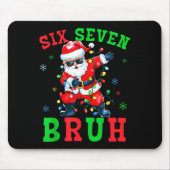 67 Christmas Six Seven Bruh Meme Santa Dabbing Chr Muismat (Voorkant)