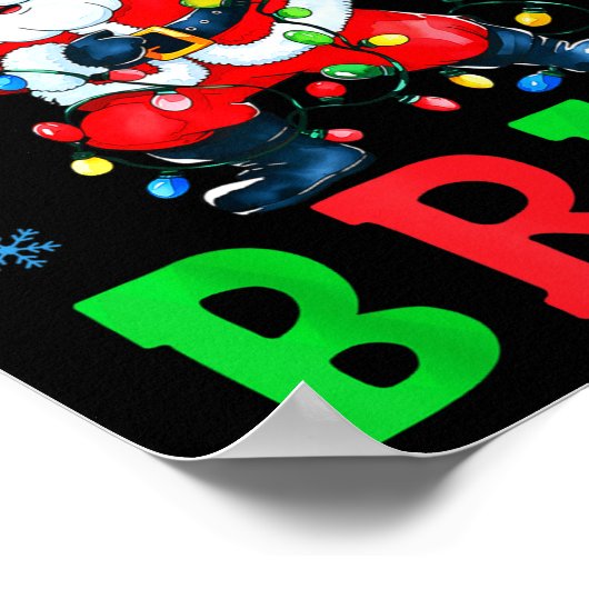 67 Christmas Six Seven Bruh Meme Santa Dabbing Chr Poster (Hoek)