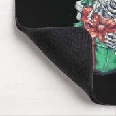 67 Christmas Skeleton Xmas Santa Hat Six Seven Fun Muismat (Hoek)