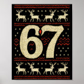 67 Christmas Sweater Ugly 6 7 Meme Six Seven Mason Poster (Voorkant)