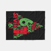 67 Christmas Tree Holiday Six Seven Meme Brainrot  Fleece Deken (Voorkant (Horizontaal))
