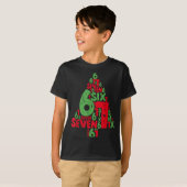 67 Christmas Tree Holiday Six Seven Meme Brainrot T-shirt (Voorkant volledig)