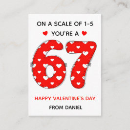 67 Classroom Kids Red Heart Valentines Card Informatiekaartje