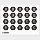 67 Countdown Happy New Year 2026 Funny Donut Numbe Ronde Sticker (Vel)