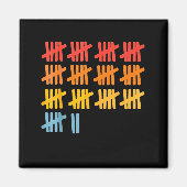 67 Counting Math Teacher Mathematics 67th Number Magneet (Voorkant)