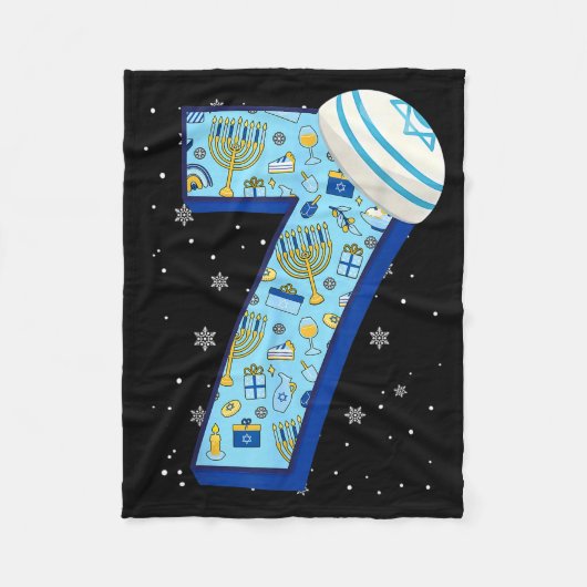 67 Couple Hanukkah Matching Six Seven Meme Jewish Fleece Deken (Voorkant)