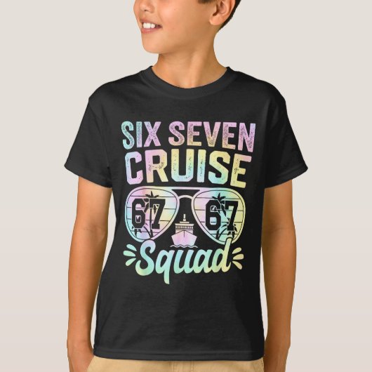 67 Cruise Squad 2025 Cruise Six Seven Meme Matchin T-shirt (Voorkant)