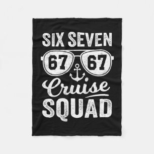 67 Cruise Squad 2025 Grappige Kids Cruise Meme Mat Fleece Deken