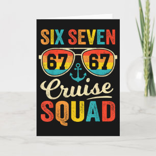 67 Cruise Squad 2025 Grappige Kids Cruise Meme Mat Kaart