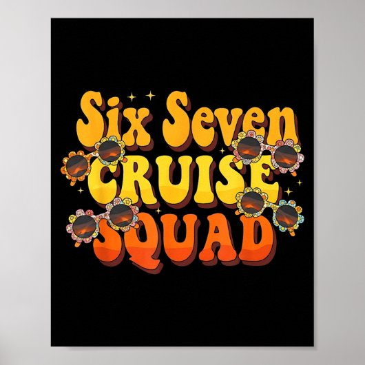 67 Cruise Squad 2025 Groovy Kids Cruise Meme Match Poster (Voorkant)
