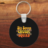67 Cruise Squad 2025 Groovy Kids Cruise Meme Match Sleutelhanger (Voorkant)