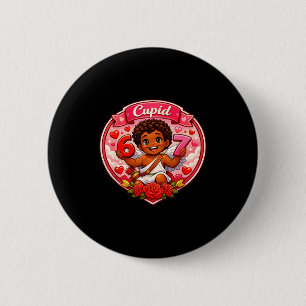 67 Cupid Afro-Amerikaanse Valentijnmeme Trend Ronde Button 5,7 Cm