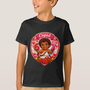 67 Cupido Afro-Amerikaanse Valentijnsdag Meme Tren T-shirt