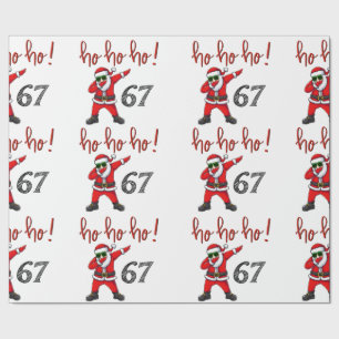 67 Dabbing Kerstman Cadeaupapier