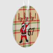 67 Dabbing Kerstman Kerstbal Ornament (voorkant)