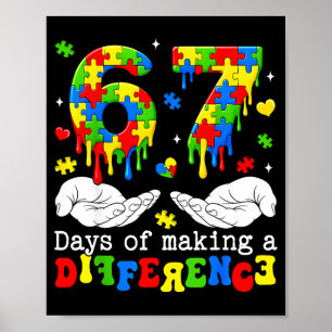 67 dagen een verschil maken autisme bewustzijn mij poster