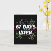 67 dagen later 67e dag van school 67 meme leraar S Kaart (Gele Bloem)