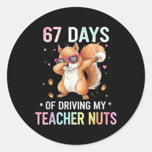 67 Dagen Mijn Leraar Pesten Grappige Dabbing Eekho Ronde Sticker