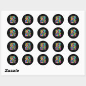 67 Dagen Op School Grappige Meme Leraar Student Ronde Sticker (Vel)