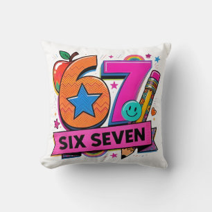 67 Dagen School 67 Zes Zeven Grappig 67 Leraren St Kussen